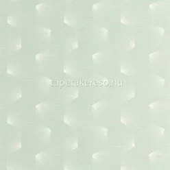   Caselio Graphic vinyl, vlies anyagú zöld, fehér színű art deco, geometriai modern tapéta