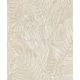 Design ID Grace vlies anyagú beige, fehér színű leveles modern tapéta