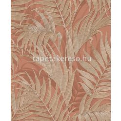   Design ID Grace vlies anyagú beige, barack színű leveles modern tapéta