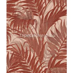   Design ID Grace vlies anyagú barna, rozsdabarna színű leveles modern tapéta