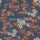 Design ID Grace vlies anyagú kék, beige, zöld, narancssárga színű virágos modern tapéta