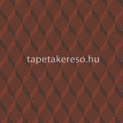   Design ID Grace vlies anyagú barna, terrakotta színű 3d, geometriai modern tapéta