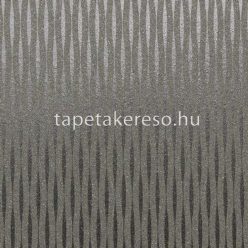   Omexco Graphite vlies, kristály anyagú barna, fémes színű hullámos modern tapéta