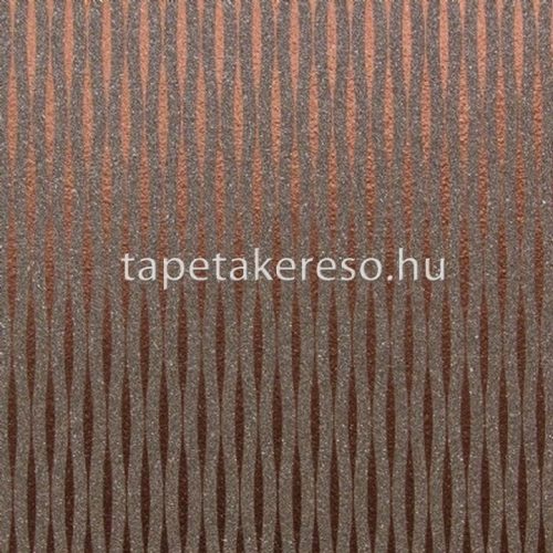 Omexco Graphite vlies, kristály anyagú bordó, barna, fémes színű hullámos modern tapéta