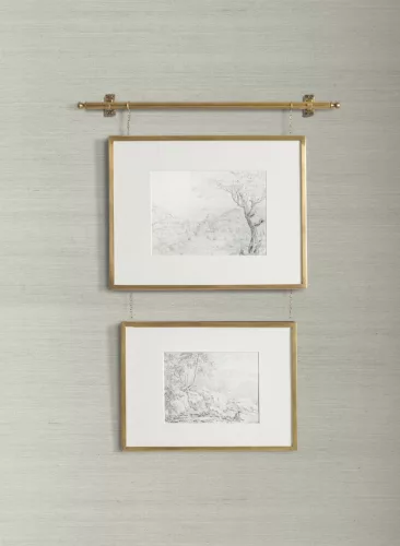 York Magnolia Home by Joanna Gaines növényi szálak, vlies anyagú szürke színű szövethatású Romantikus tapéta