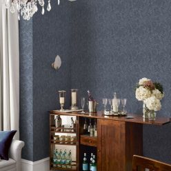   Graham & Brown Laura Ashley Signature Vol.1 vlies anyagú, kék színű, leveles , Romantikus tapéta