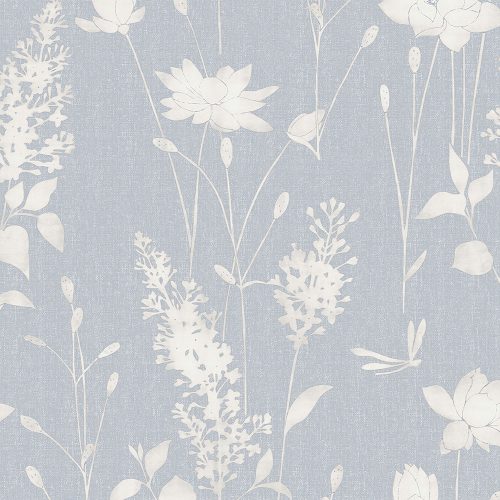 Graham & Brown Laura Ashley Signature Vol.1 vlies anyagú, kék, fehér színű, virágos, Romantikus tapéta