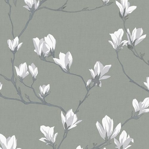 Graham & Brown Laura Ashley Signature Vol.1 vlies anyagú, kék, fehér, szürke színű, virágos, Romantikus tapéta