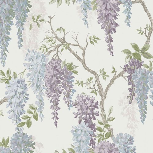 Graham & Brown Laura Ashley Signature Vol.1 vlies anyagú, fehér, lila, kék, zöld színű, virágos, Romantikus tapéta