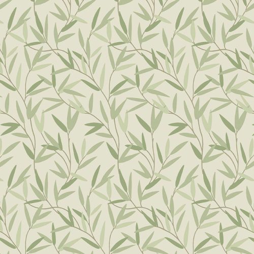 Graham & Brown Laura Ashley Signature Vol.1 vlies anyagú, zöld, vajszínű színű, leveles, Romantikus tapéta