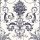 Graham & Brown Laura Ashley Signature Vol.1 vlies anyagú, kék, fehér színű, barokk, virágos, Romantikus tapéta
