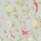 Graham & Brown Laura Ashley Signature Vol.1 vlies anyagú, sárga, zöld, barna, rózsaszín színű, ágas, madaras, virágos, Romantikus tapéta
