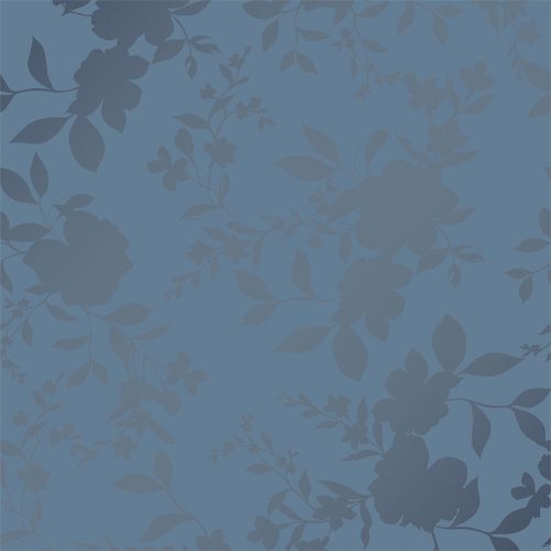 Graham & Brown Laura Ashley Signature Vol.1 vlies anyagú, kék, gyöngyház színű, virágos, Romantikus tapéta