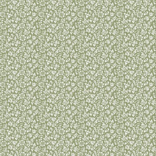 Graham & Brown Laura Ashley Signature Vol.1 vlies anyagú, zöld, fehér színű, virágos, Romantikus tapéta
