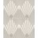 Khroma Havanna vlies anyagú fehér, beige színű art deco, geometriai modern tapéta