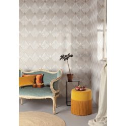   Khroma Havanna vlies anyagú fehér, beige színű art deco, geometriai modern tapéta