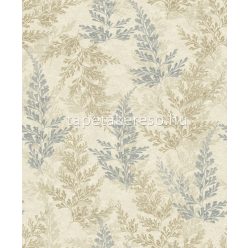   Decoprint Herbarium vlies, vinyl anyagú beige, kék, barna színű leveles modern, natural tapéta