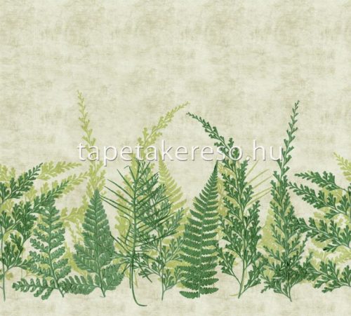 Decoprint Herbarium vlies anyagú beige, zöld színű leveles modern, natural poszter