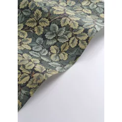   Casadeco Heritage vlies anyagú, fekete, zöld, sárga  színű, leveles, Modern tapéta
