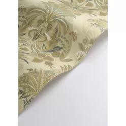  Casadeco Heritage vlies anyagú, zöld, barna, sárga színű, virágos, leveles, Modern tapéta