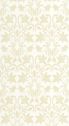 Casadeco Heritage vlies anyagú, fehér, beige színű, indamintás, leveles, Modern tapéta