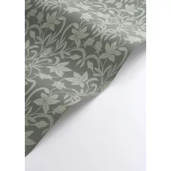   Casadeco Heritage vlies anyagú, zöld színű, indamintás, leveles, Modern tapéta