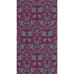   Casadeco Heritage vlies anyagú, bordó, kék színű, indamintás, leveles, Modern tapéta