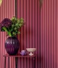 Casadeco Heritage vlies anyagú, piros színű, csíkos, Modern tapéta