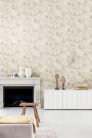 Khroma Bahia vlies anyagú beige, fehér színű halas, madaras, növényes modern tapéta