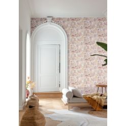   Khroma Bahia vlies anyagú fehér, bordó, lila, barna színű halas, madaras, növényes modern tapéta