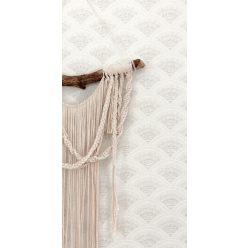   Khroma Bahia vlies anyagú fehér, beige, szürke színű keleties, etno modern tapéta