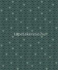 Khroma Bahia vlies anyagú zöld, fekete színű geometriai, textilhatású modern tapéta