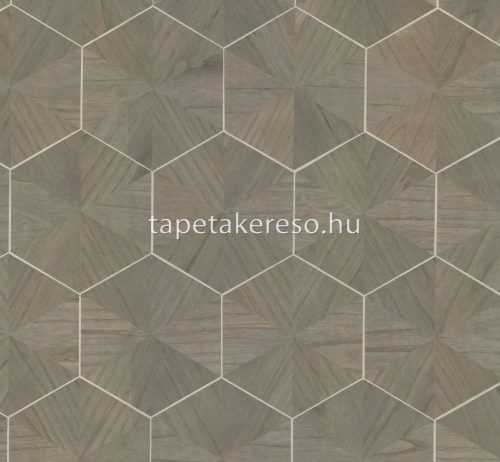 York RONALD REDDING Grasscloth & Natural Resource farost, vlies anyagú szürke, barna, ezüst színű geometriai natural tapéta