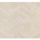 York RONALD REDDING Grasscloth & Natural Resource papír anyagú beige, fehér színű vonalas, szövethatású natural tapéta