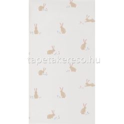   Casadeco HAPPY DREAMS vlies anyagú beige, törtfehér, rózsaszín, kék színű állatos, virágos gyerek tapéta