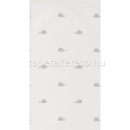 Casadeco HAPPY DREAMS vlies anyagú fehér, szürke, beige színű állatos, halas gyerek tapéta