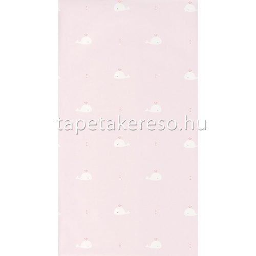 Casadeco HAPPY DREAMS vlies anyagú rózsaszín, fehér, piros színű állatos, halas gyerek tapéta