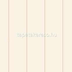   Caselio Happy Therapy vlies, vinyl anyagú fehér, arany színű csíkos modern tapéta