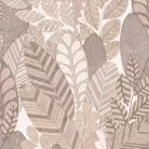 Hohenberger Raku, vlies anyagú, barna, beige színű, leveles, Modern tapéta