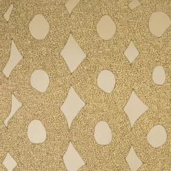   Hohenberger Raku, vlies anyagú, mustársárga, arany színű, körös, absztrakt, Modern tapéta