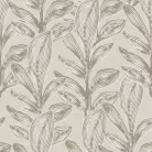 Hohenberger Line & Leaf, vlies anyagú, beige, barna színű, leveles, Modern tapéta