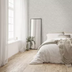   Holden Eleganza papír, vinyl anyagú, fehér, zöld színű, struktúrált, egyszínű, Modern tapéta