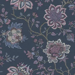   Holden Lost Garden vlies anyagú, kék, barna, mályva színű, virágos, Modern tapéta