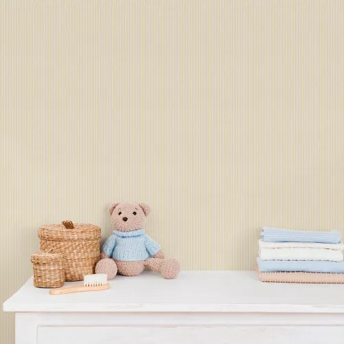 ICH Enzo vlies anyagú, sárga színű, csíkos, gyerek tapéta