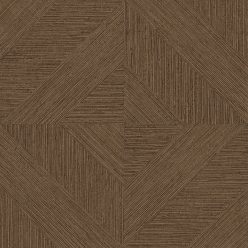   Decoprint Imani vlies, vinyl anyagú, barna színű, geometriai, szövethatású, Modern tapéta