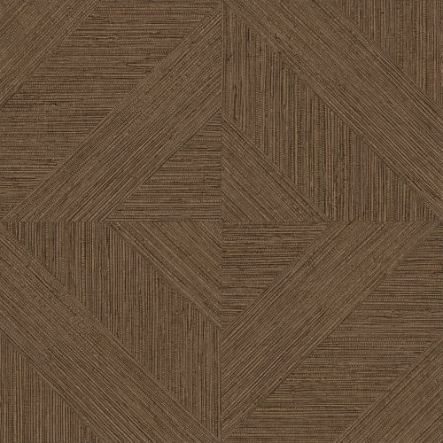 Decoprint Imani vlies, vinyl anyagú, barna színű, geometriai, szövethatású, Modern tapéta