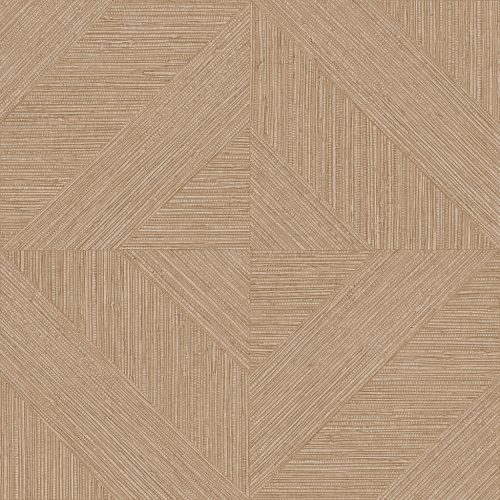 Decoprint Imani vlies, vinyl anyagú, barna, beige színű, geometriai, szövethatású, Modern tapéta