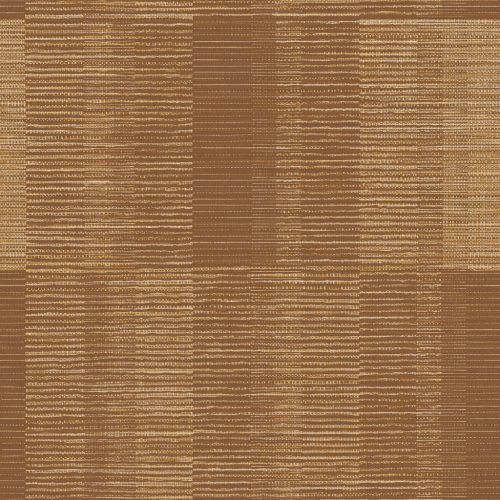 Decoprint Imani vlies, vinyl anyagú, barna színű, kockás, vonalas, szövethatású, Modern tapéta