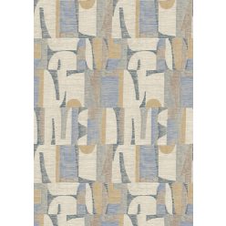   Decoprint Imani vlies, vinyl anyagú, kék, beige, barna, okker színű, absztrakt, geometriai, szövethatású, Modern poszter