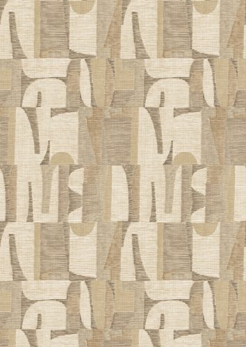 Decoprint Imani vlies, vinyl anyagú, beige, barna színű, absztrakt, geometriai, szövethatású, Modern poszter